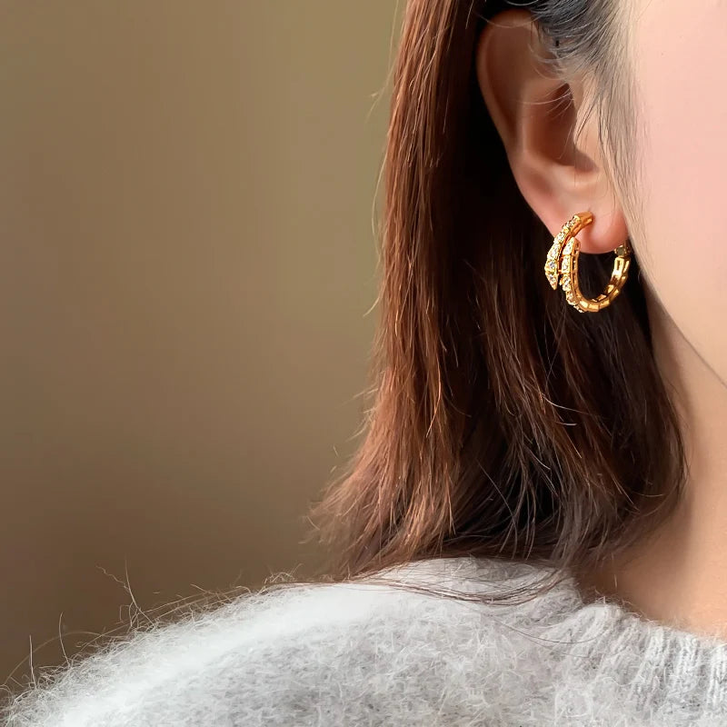 Classic Snake Shaped Earings